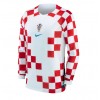 Herren Fußballbekleidung Kroatien Heimtrikot WM 2022 Langarm